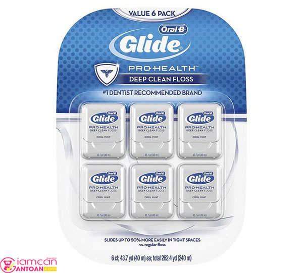 Oral-B Glide Pro-Health Deep Clean Floss Cool Mint an toàn cho người dùng