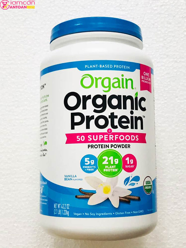 Orgain Organic Protein & & Superfoods thúc đẩy tăng trưởng về cân nặng, cơ bắp