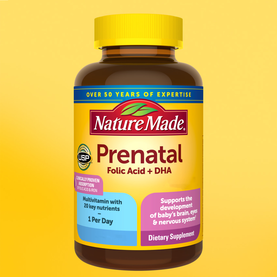 Vitamin Tổng Hợp Prenatal Multi + DHA Nature Made tăng sức đề kháng và miễn dịch cho mẹ và bé.