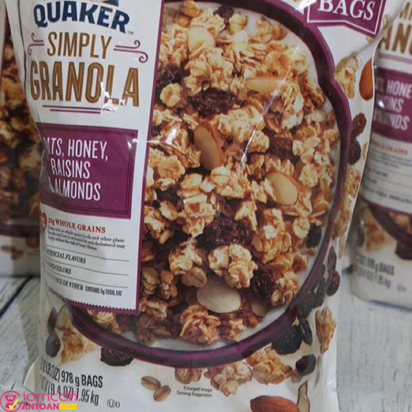 Quaker Simply Granola Oats Honey Raisins & Almonds