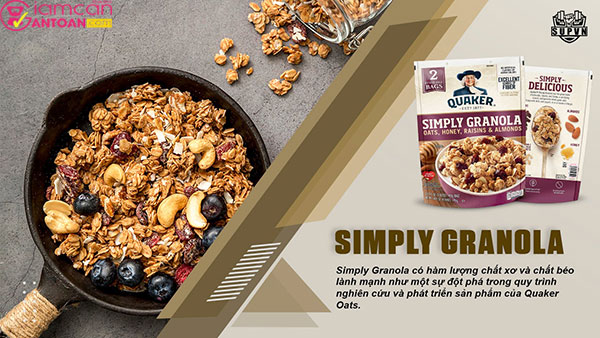 Quaker Simply Granola Oats Honey Raisins & Almonds