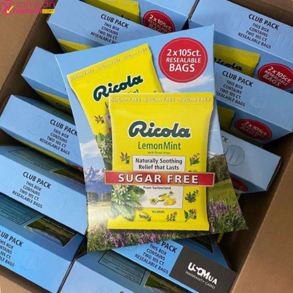 Ricola Sugar Free Lemon Mint 