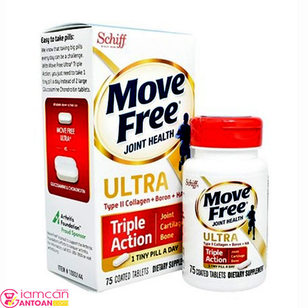 Schiff Move Free Ultra Triple Action đạt hiệu quả cao trong hỗ trợ điều trị các bệnh về xương khớp