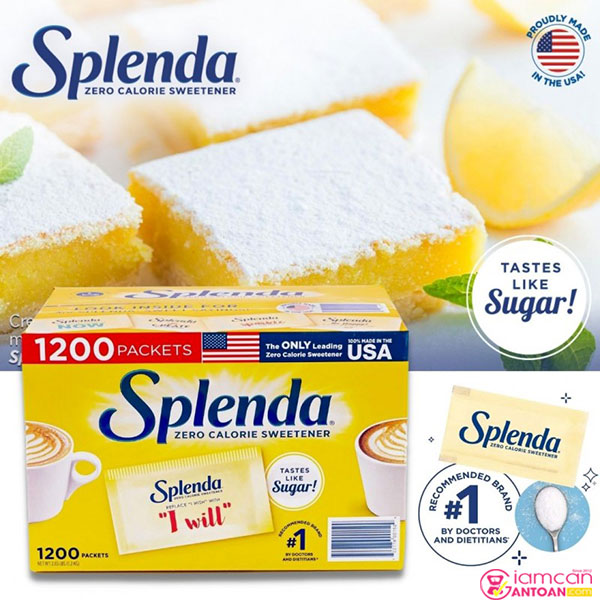 Splenda Zero Calorie Sweetener Kiểm soát lượng đường trong máu hiệu quả hơn.