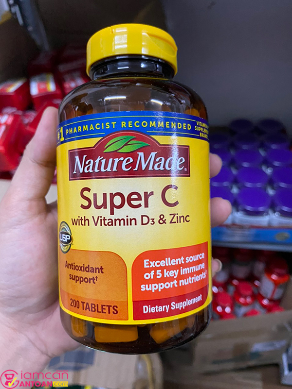 Nature Made Super C With D3 & Zinc sẽ giúp người dùng tăng đề kháng mùa dịch