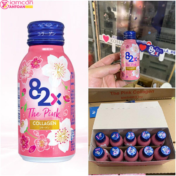 The Pink Collagen 82X Nhật Bản giúp da luôn căng mịn, mọng mướt và cải thiện độ đàn hồi  rõ rệt.