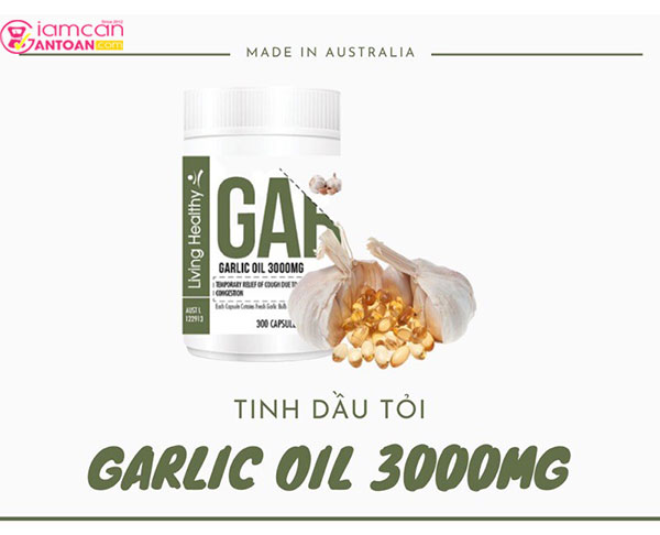 Garlic Oil 3000mg làm giảm tình trạng cảm cúm thông thường