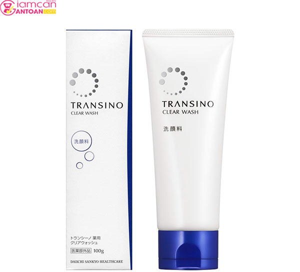 Transino Clear Wash cung cấp các dưỡng chất làm mềm mịn da
