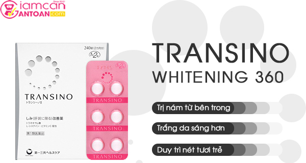 Transino của Nhật làm hạn chế sản sinh các sắc tố Melanin, giúp tránh bị nám