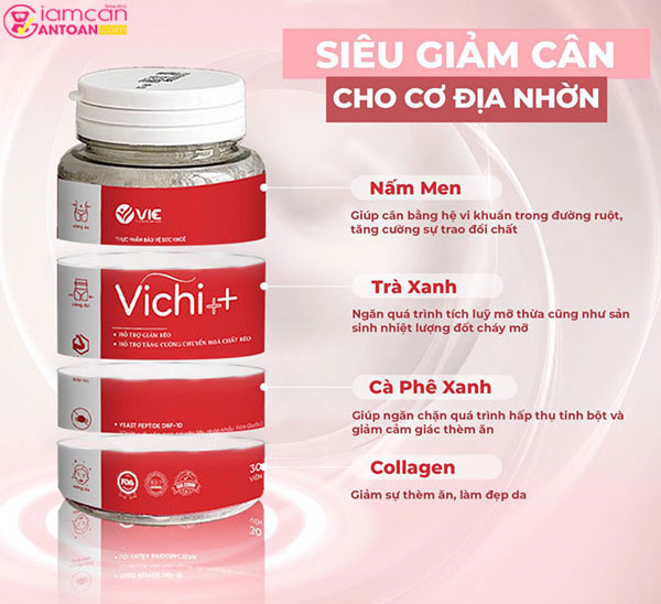 Viên Giảm Cân Vichi ++ giúp hỗ trợ giảm béo