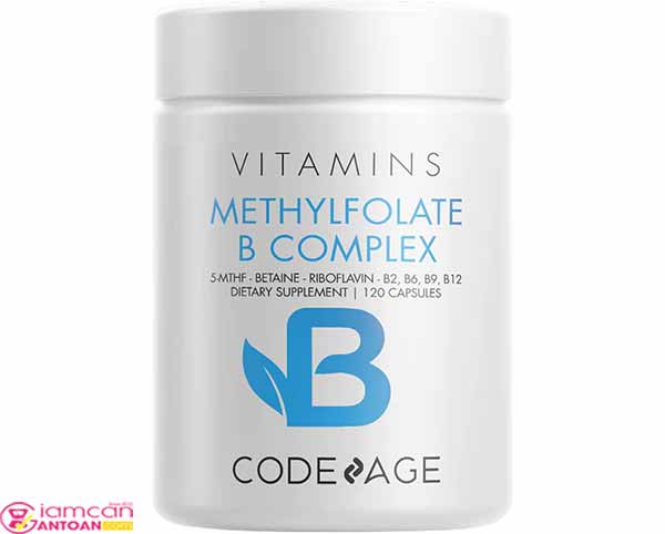 Viên Vitamin B CodeAge Methylfolate B phòng ngừa các bệnh về trí nhớ, thiếu máu não.