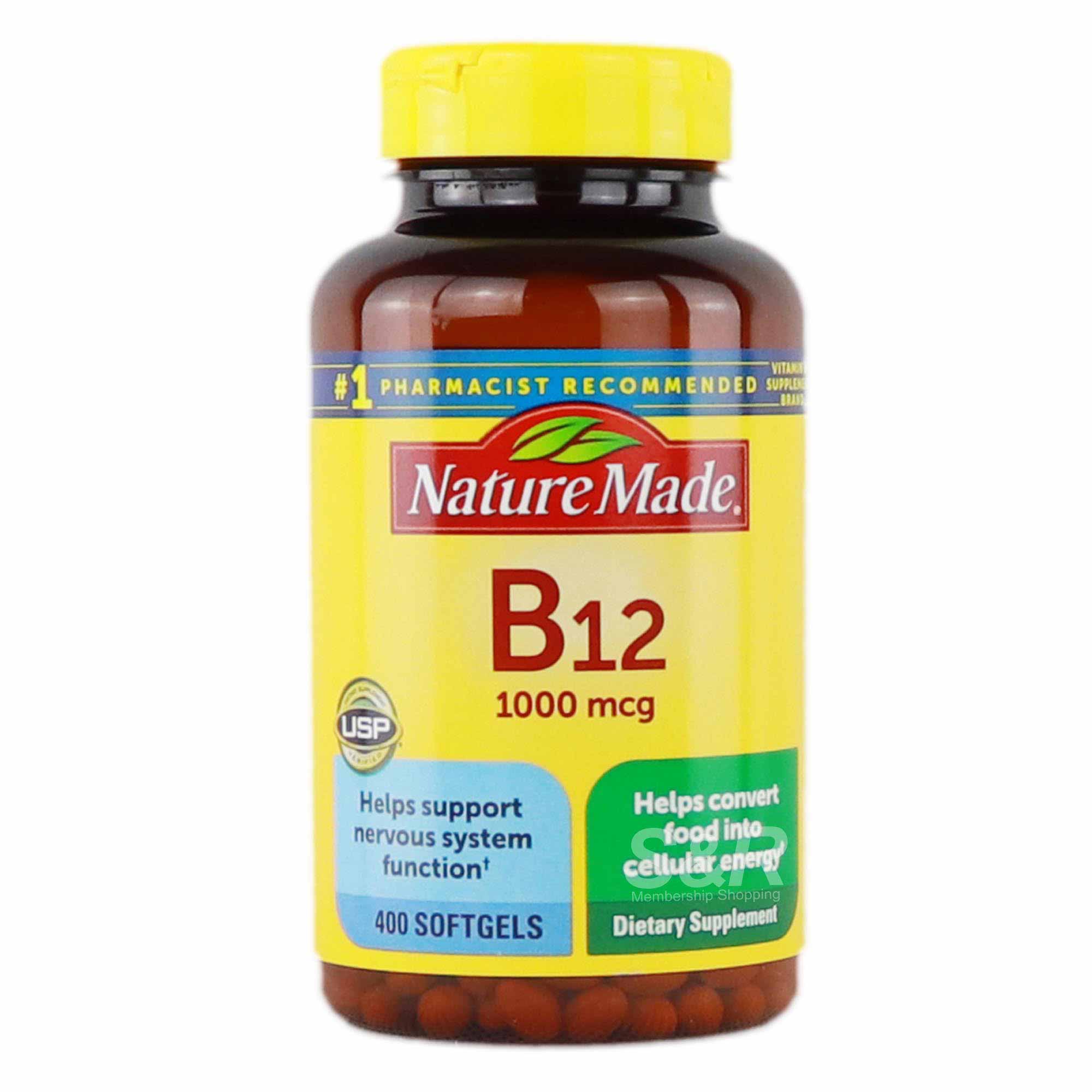 Vitamin B12 Nature Made 1000 mcg là chăm sóc sức khỏe uy tín của Mỹ.