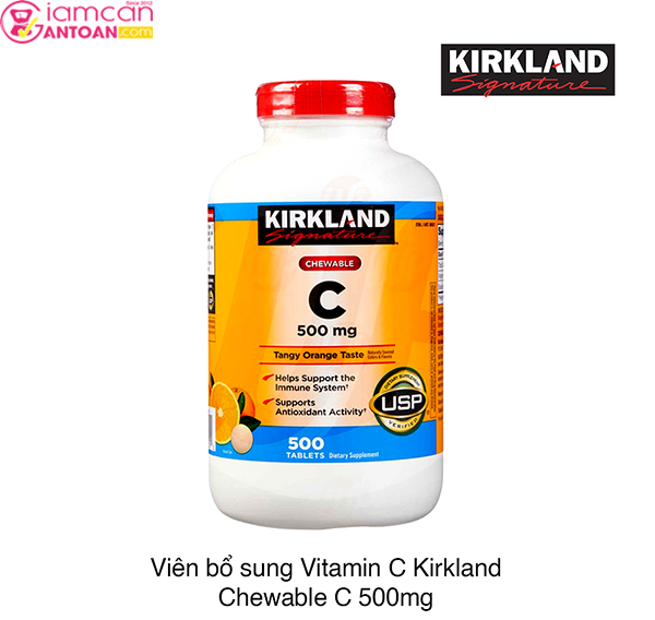 Vitamin C  Kirkland là dòng sản phẩm bổ sung vintamin C khá nổi tiếng hiện nay