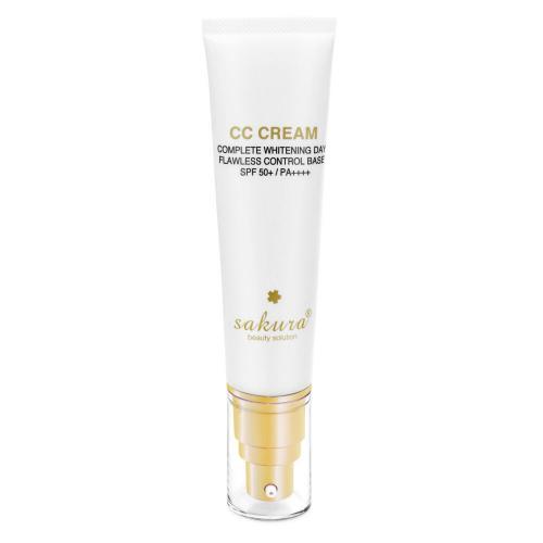 Kem Trang Điểm, Chống Nắng Sakura CC Cream Flawless Control Base SPF50+ PA++++