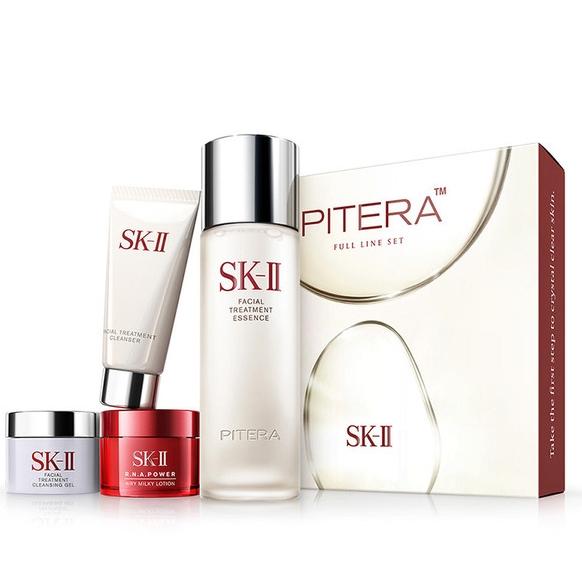 Set Bộ Dưỡng Da Chống Lão Hoá SK-II Full Line Dành Cho Da Thường Xuyên Makeup