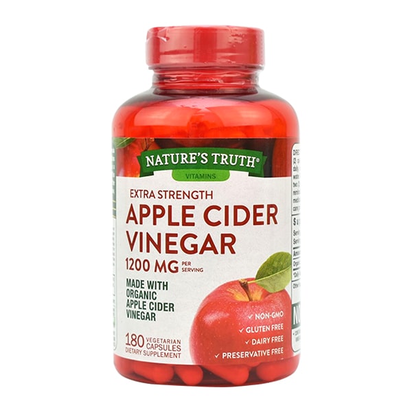 Viên Giảm Cân Giấm Táo Hữu Cơ Nature's Truth Apple Cider Vinegar 1200mg