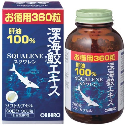 Viên Sụn Vi Cá Mập Orihiro Squalene 360 viên Nhật Bản