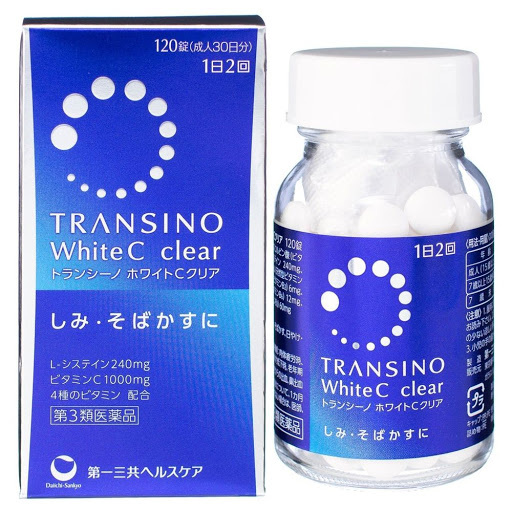 Viên Uống Trị Nám Hỗ Trợ Trắng Da Transino White C Clear 120 viên