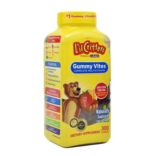 Kẹo Dẻo Bổ Sung Vitamin Tổng Hợp L’il Critters Gummy Vites 300 Viên