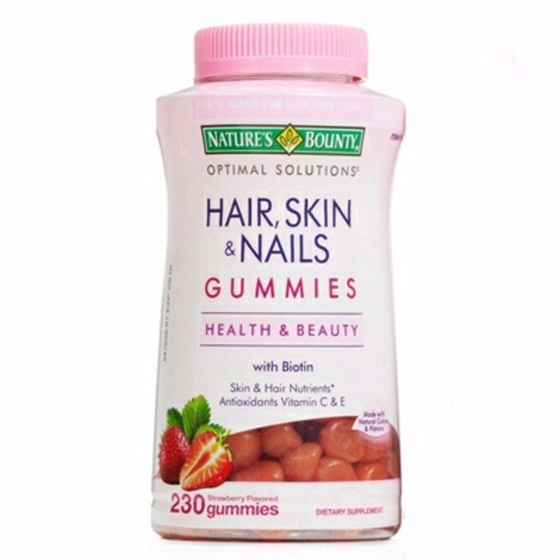 Kẹo Dẻo Đẹp Da Móng Và Tóc Nature's Bounty Hair Skin Nails Gummies 230 Viên  Giá Bao Nhiêu, Mua Ở Đâu?