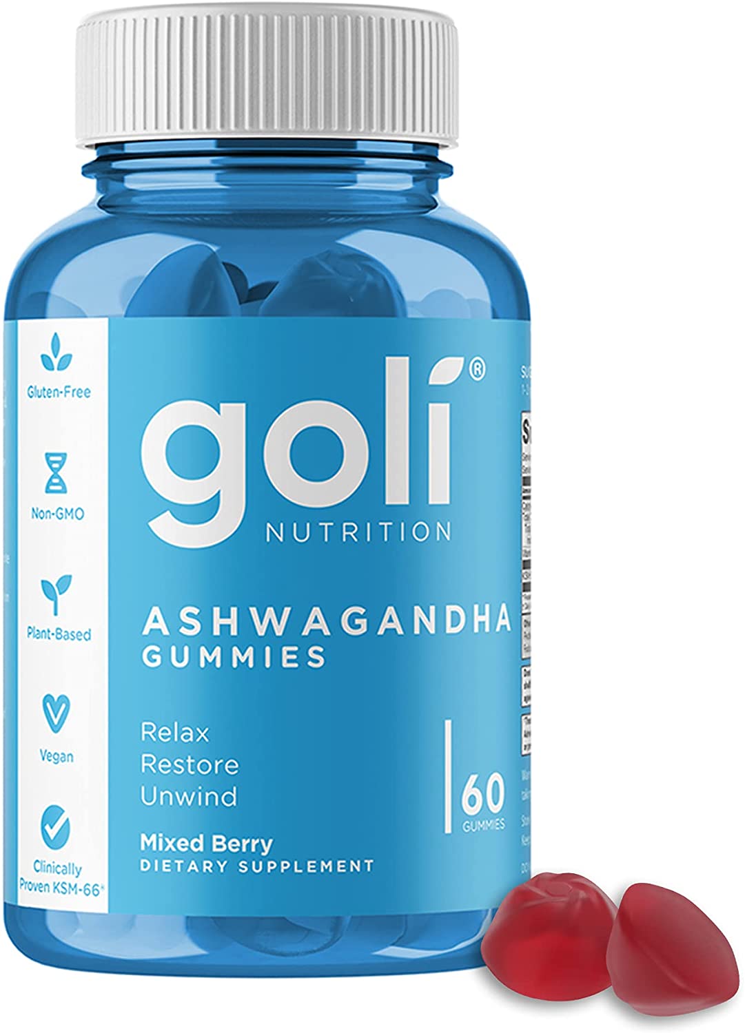 Kẹo Dẻo Nhân Sâm Goli Ashwagandha Gummies 60 Viên Của Mỹ