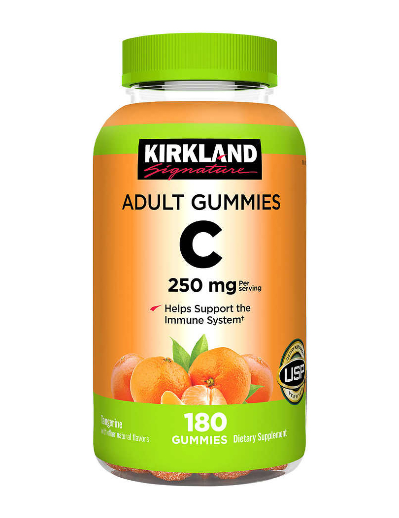 Kirkland Adult Gummies C Kẹo Dẻo Bổ Sung Vitamin C Chai 180 Viên Của Mỹ