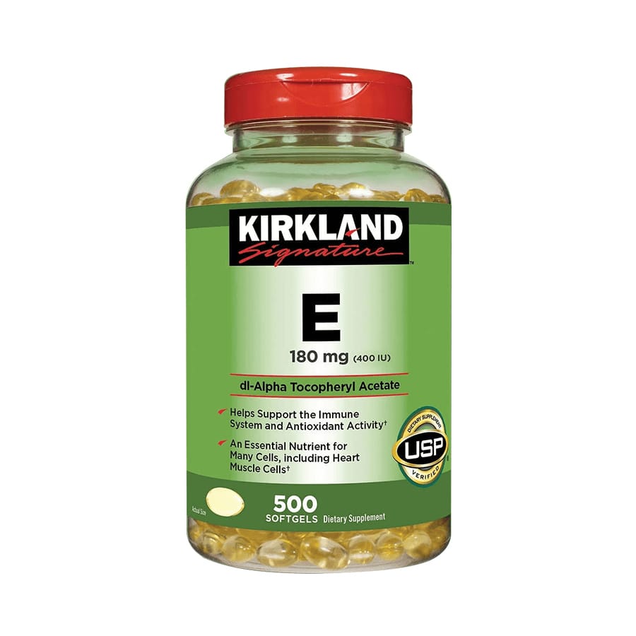 Kirkland Signature Vitamin E400 IU Viên Uống Đẹp Da Từ Mỹ