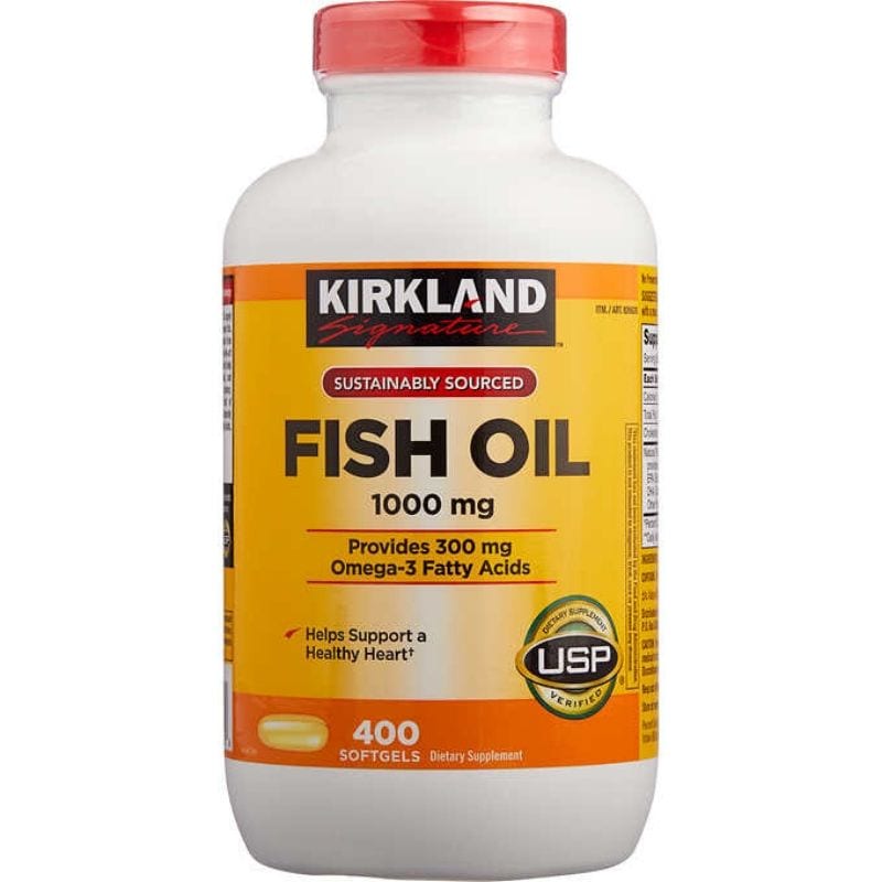 Omega 3 Fish Oil 1000mg Kirkland Viên Uống Tinh Dầu Cá Của Mỹ Giá Bao