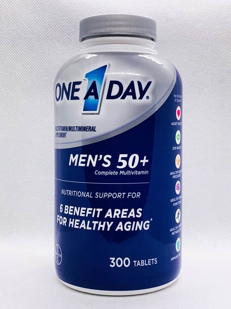 One A Day Men 50+ Viên Uống MultiVitamin Bổ Sung Sức Khỏe Cho Nam Trên 50 Tuổi