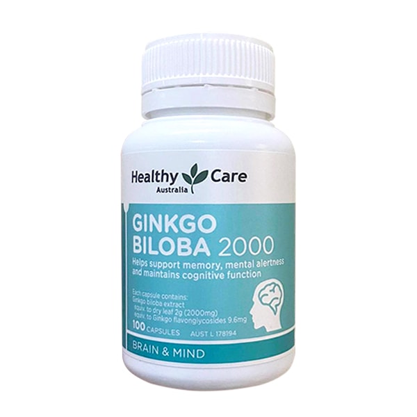 Viên Bổ Não Ginkgo Biloba Healthy Care Úc 2000