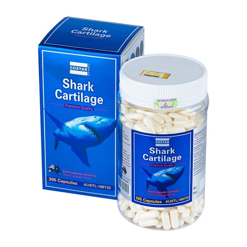 Viên Sụn Vi Cá Mập Costar Shark Cartilage 365 Viên Của Úc