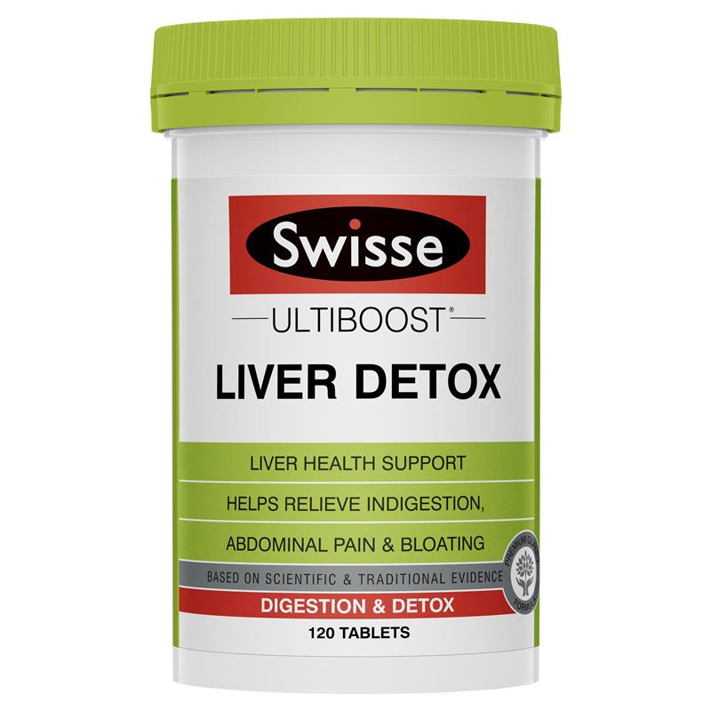 Viên Uống Bổ Gan Và Thải Độc Gan Swisse Liver Detox Hộp 120 Viên