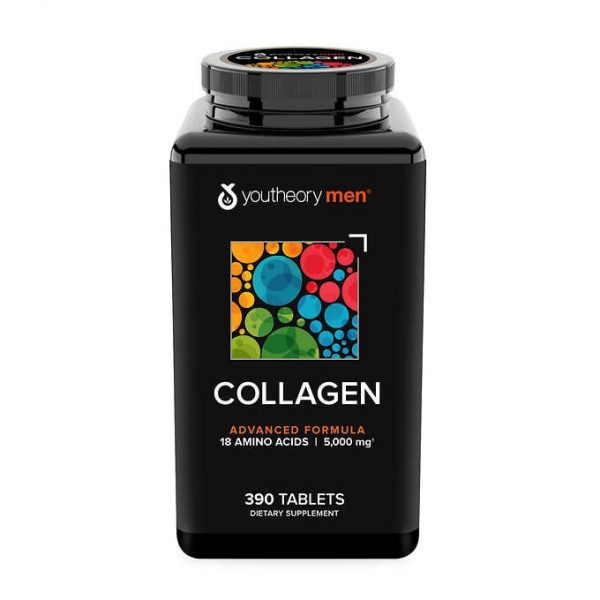 Viên Uống Collagen Youtheory Men's Type 1, 2 & 3 Của Mỹ Dành Cho Nam