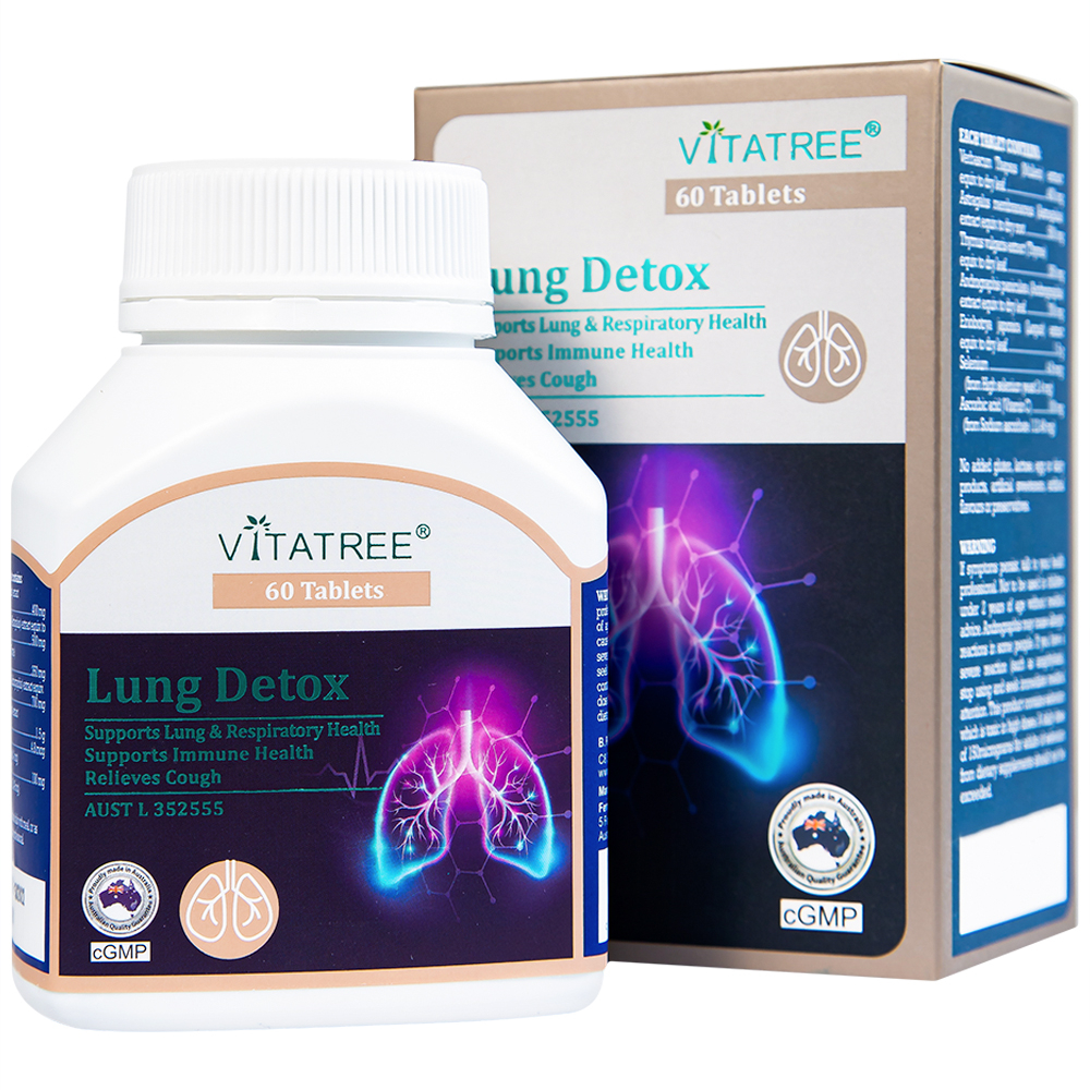 Viên Uống Detox Thải Độc Phổi Vitatree Lung 60 Viên