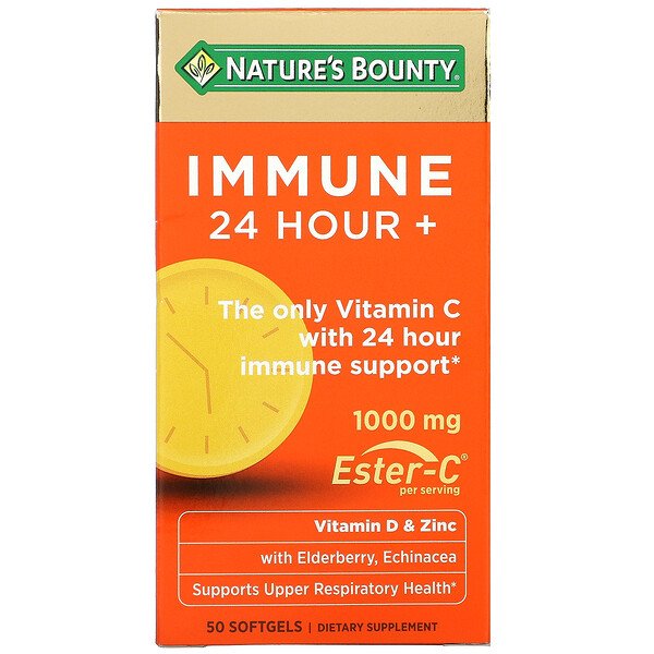 Viên Uống Tăng Sức Đề Kháng Nature’s Bounty Immune 24 Hour+ Hộp 120 Viên