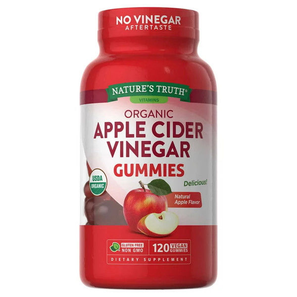 Kẹo Dẻo Giấm Táo Hỗ Trợ Giảm Cân Nature's Truth Apple Cider Vinegar Gummies 120 Viên