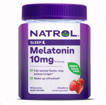 Kẹo Dẻo Hỗ Trợ Giấc Ngủ Natrol Melatonin Sleep Gummies 10mg New Look