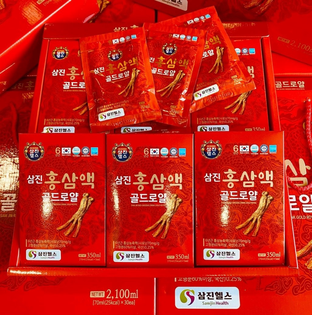 Nước Hồng Sâm Sam Jin Red Ginseng Drink Gold Royal