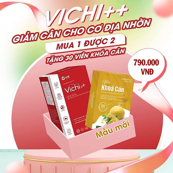 Viên Giảm Cân Vichi++ 30 Viên Kèm Viên Khoá Cân Phiên Bản Nâng Cấp