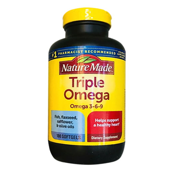 Viên Uống Hỗ Trợ Tim Mạch Nature Made Triple Omega 3-6-9 Của Mỹ