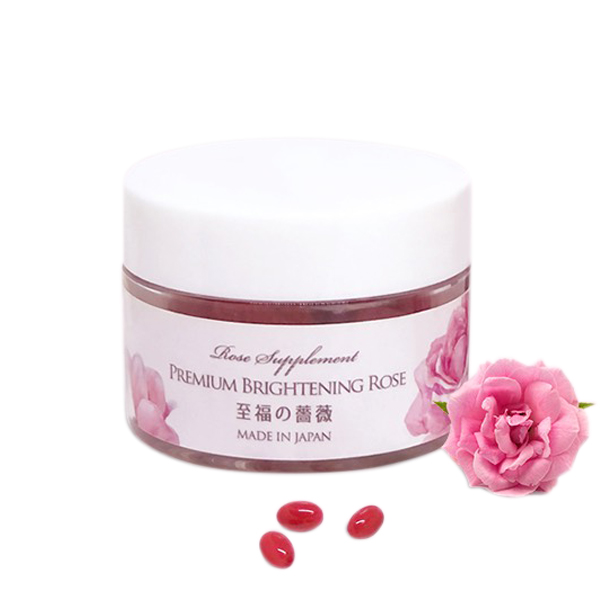 Viên Uống Premium Brightening Rose Hỗ Trợ Thơm Cơ Thể Và Trắng Da Của Nhật Bản