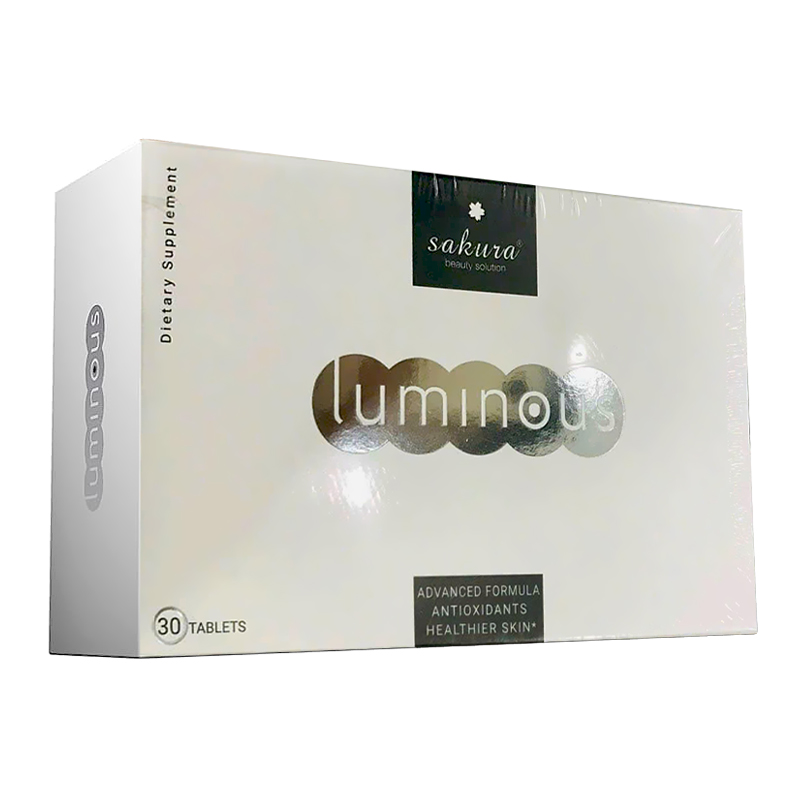 Viên Uống Trắng Da, Chống Nắng Cà Chua Trắng Sakura Luminous Hộp 30 Viên