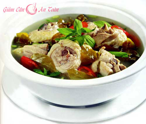 canh ga nau la giang