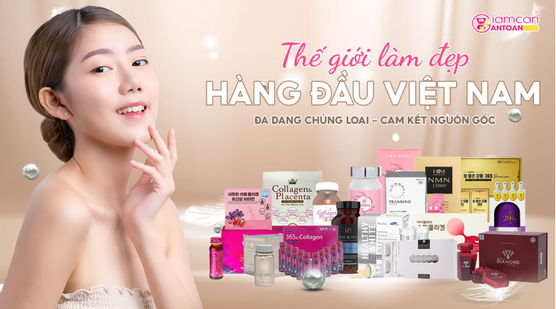 Collagen đẹp da trắng da làm đẹp banner 2022