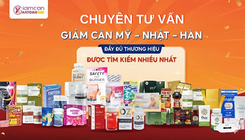 thuốc giảm cân Mỹ, Nhật, Hàn